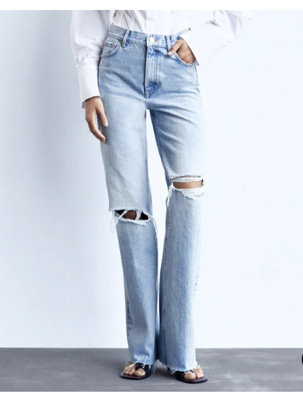 Zara high rise jeans